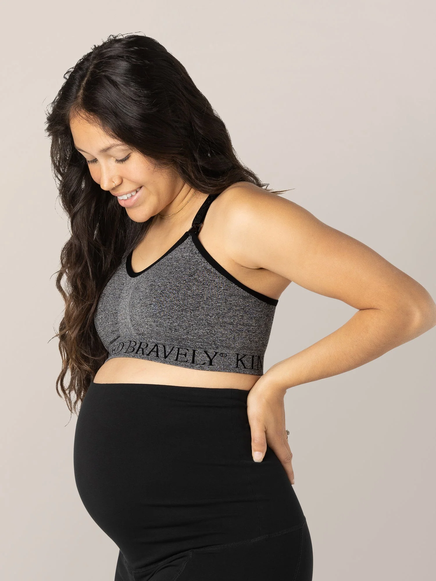 Sublime® Nursing Sports Bra | Heather Grey - Image 7